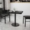 Flash Furniture Square Laminate Table, Laminate Top, Wood Grain XU-BLKTB-3030-TR18-GG - alternate 3